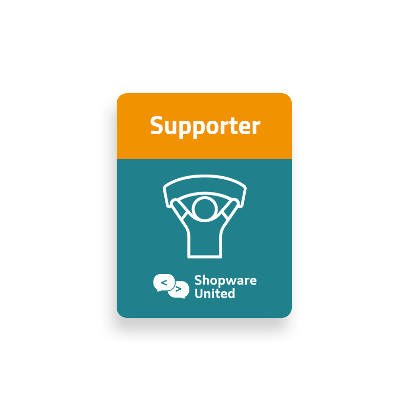 Supporter of Shopware United badge (3)