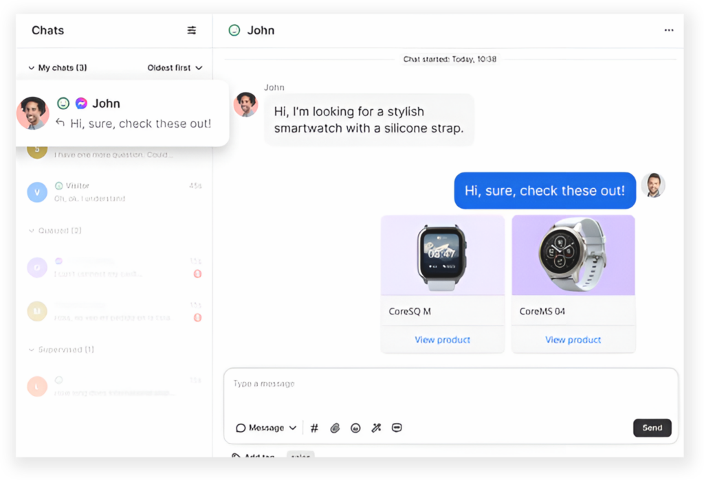 Real-Time Support through Chat Integration